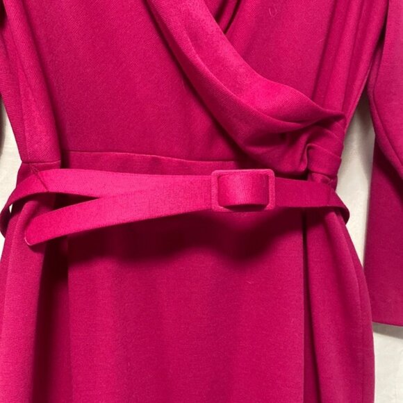 Vintage D Allairds Ruched Dress with Belt - Picture 3 of 9